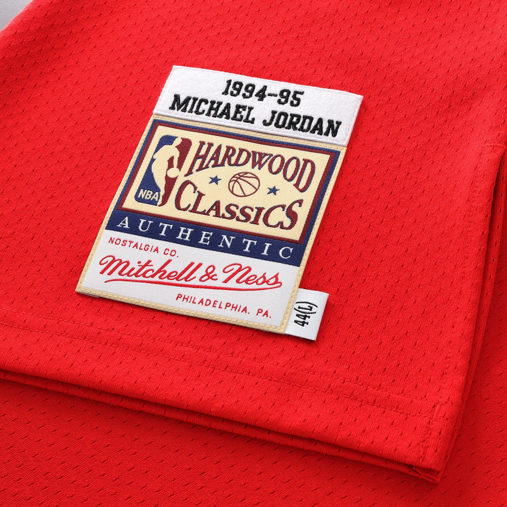 Chicago Bulls Michael Jordan 1994-95 Road 45 Authentic Jersey - Red