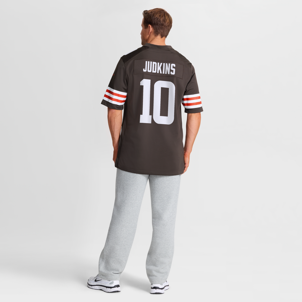 Cleveland Browns Quinshon Judkins Brown 2025 NFL Draft Game Jersey