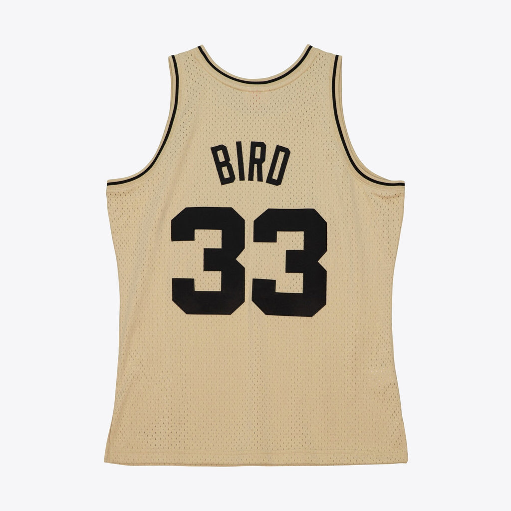Boston Celtics Larry Bird 1985 Swingman Jersey - Khaki