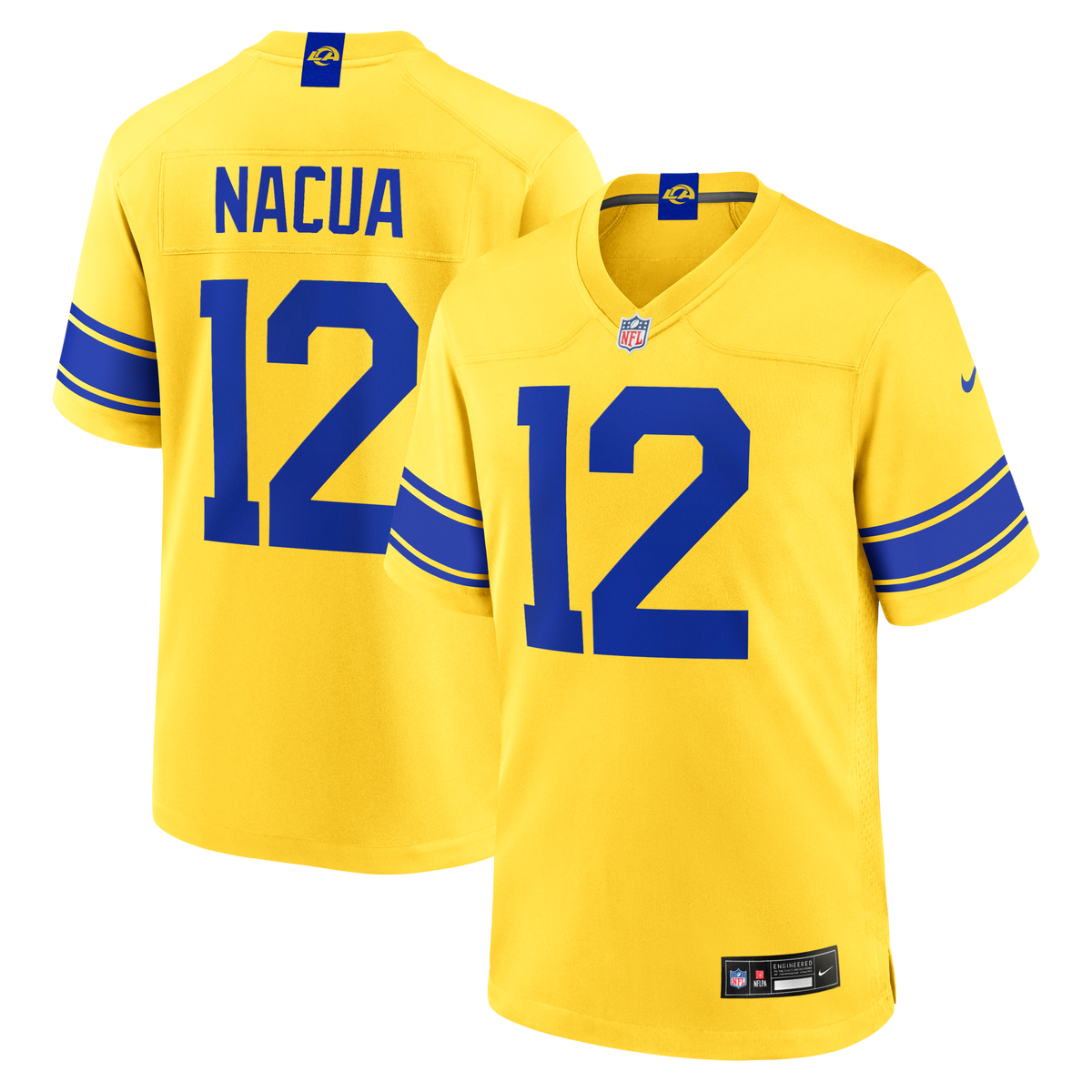 Los Angeles Rams Puka Nacua Classic Sol Game Jersey