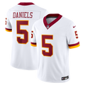 Washington Commanders Jayden Daniels White Vapor F.U.S.E. Stitched Limited Jersey