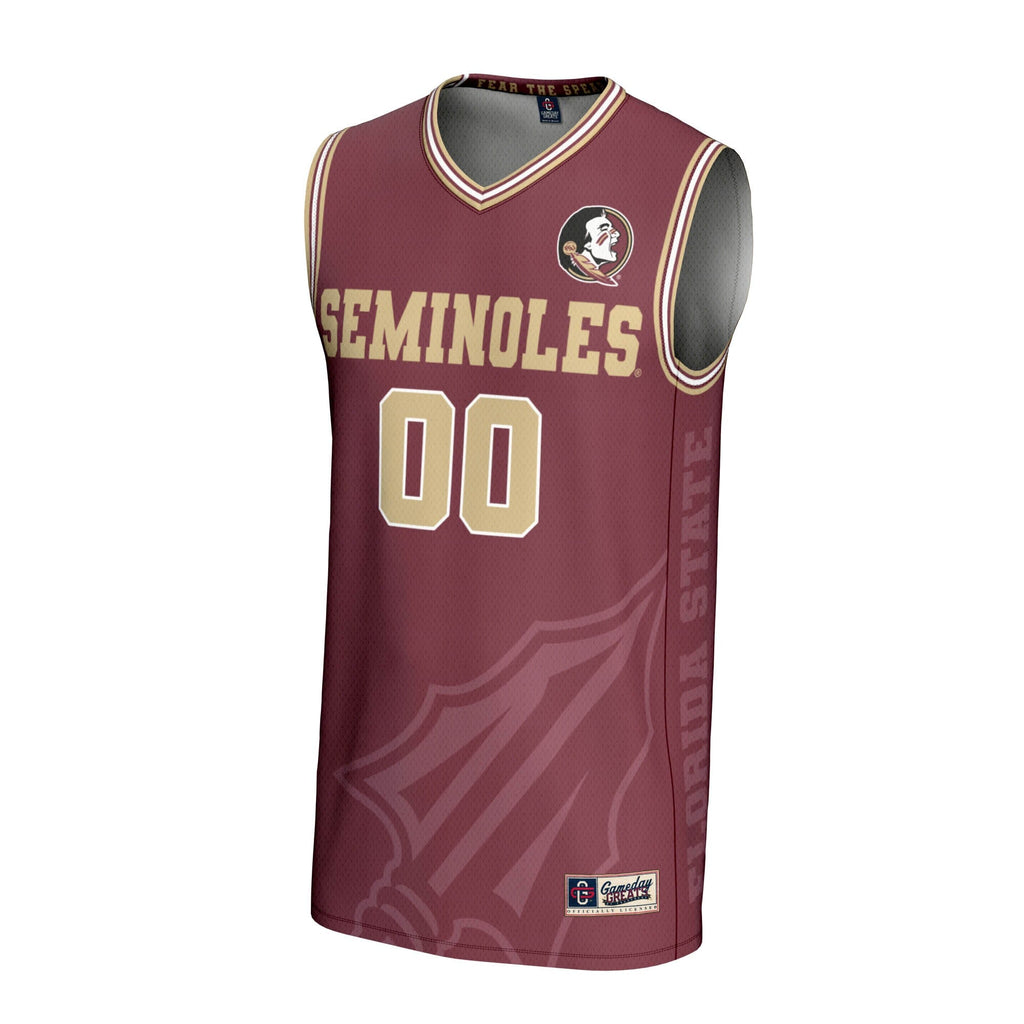 Florida State Seminoles NIL Pick-A-Player Basketball Icon Print Lightweight Jersey - Garnet
