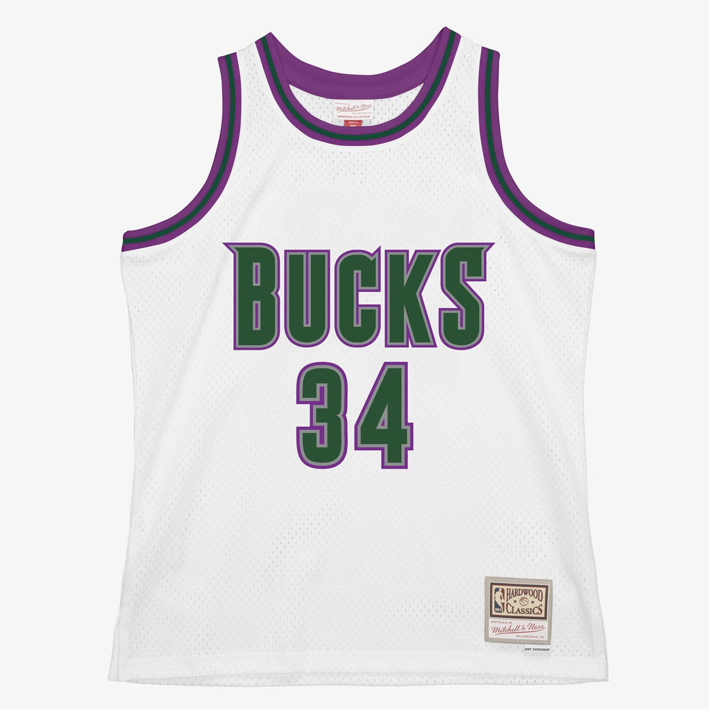 Milwaukee Bucks Ray Allen 1996 Swingman Authentic Jersey - White