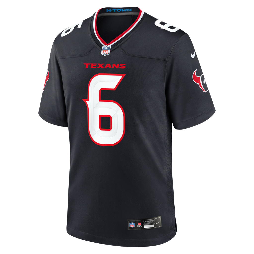 Houston Texans Reed Blankenship Navy Team Game Jersey