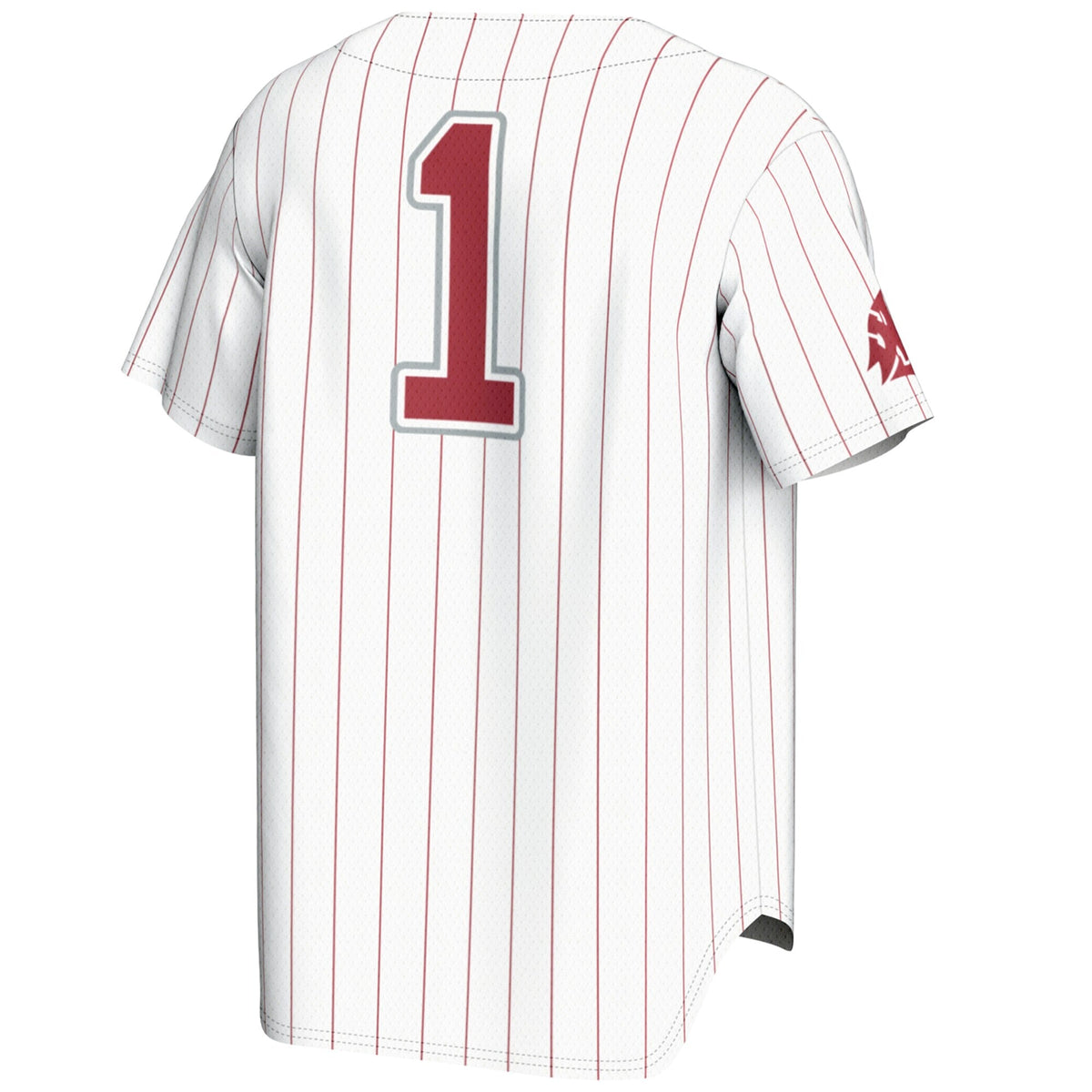#1 Washington State Cougars Lightweight Baseball Jersey - White