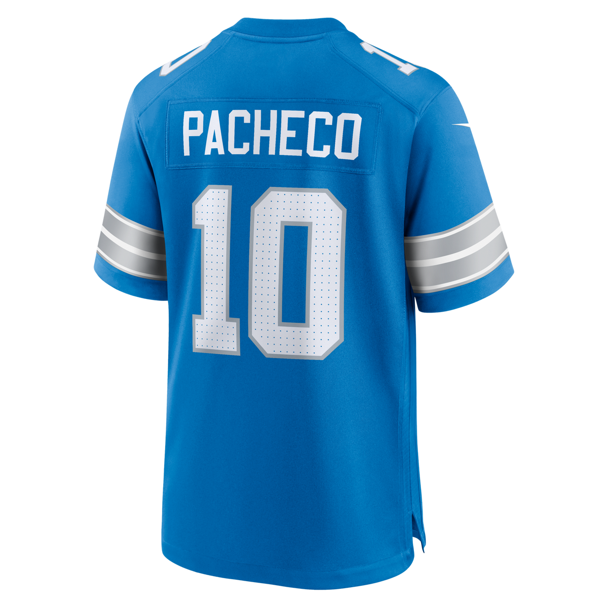 Detroit Lions Isiah Pacheco Blue Team Game Jersey