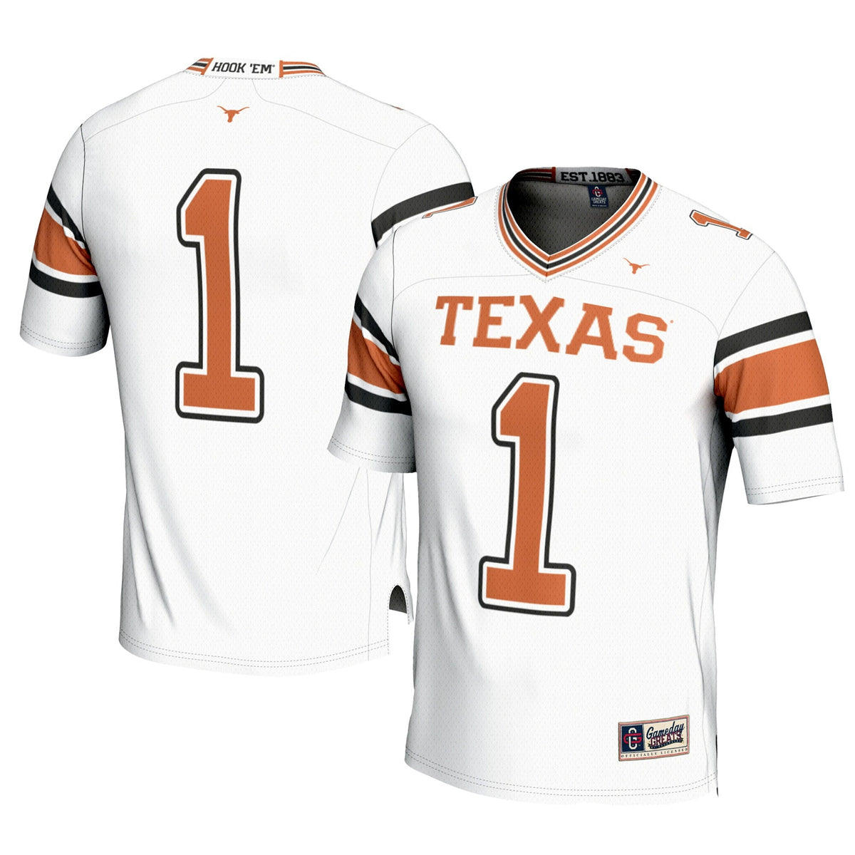 #1 Texas Longhorns Football Jersey - White
