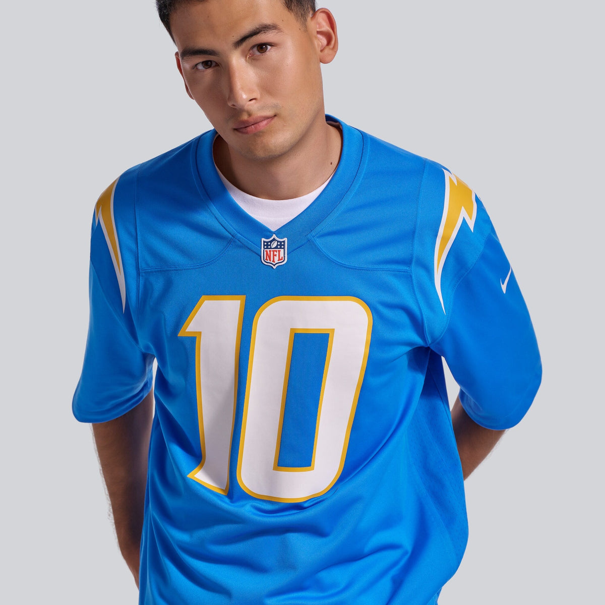Los Angeles Chargers Justin Herbert Powder Blue Player Game Jersey