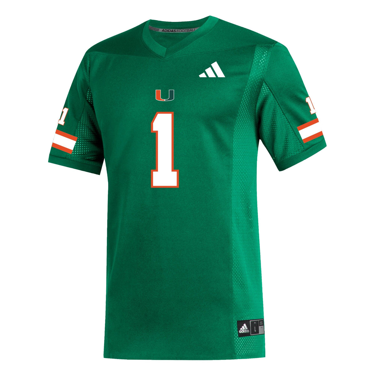 #1 Green Miami Hurricanes Replica Football Jersey