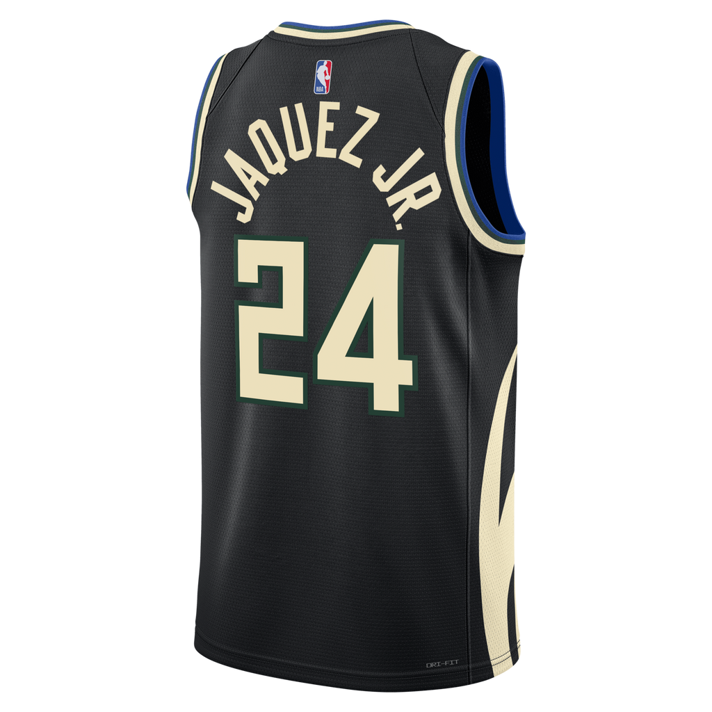 Milwaukee Bucks Statement Edition Swingman Jersey - Hunter Green - Jaime Jaquez Jr.