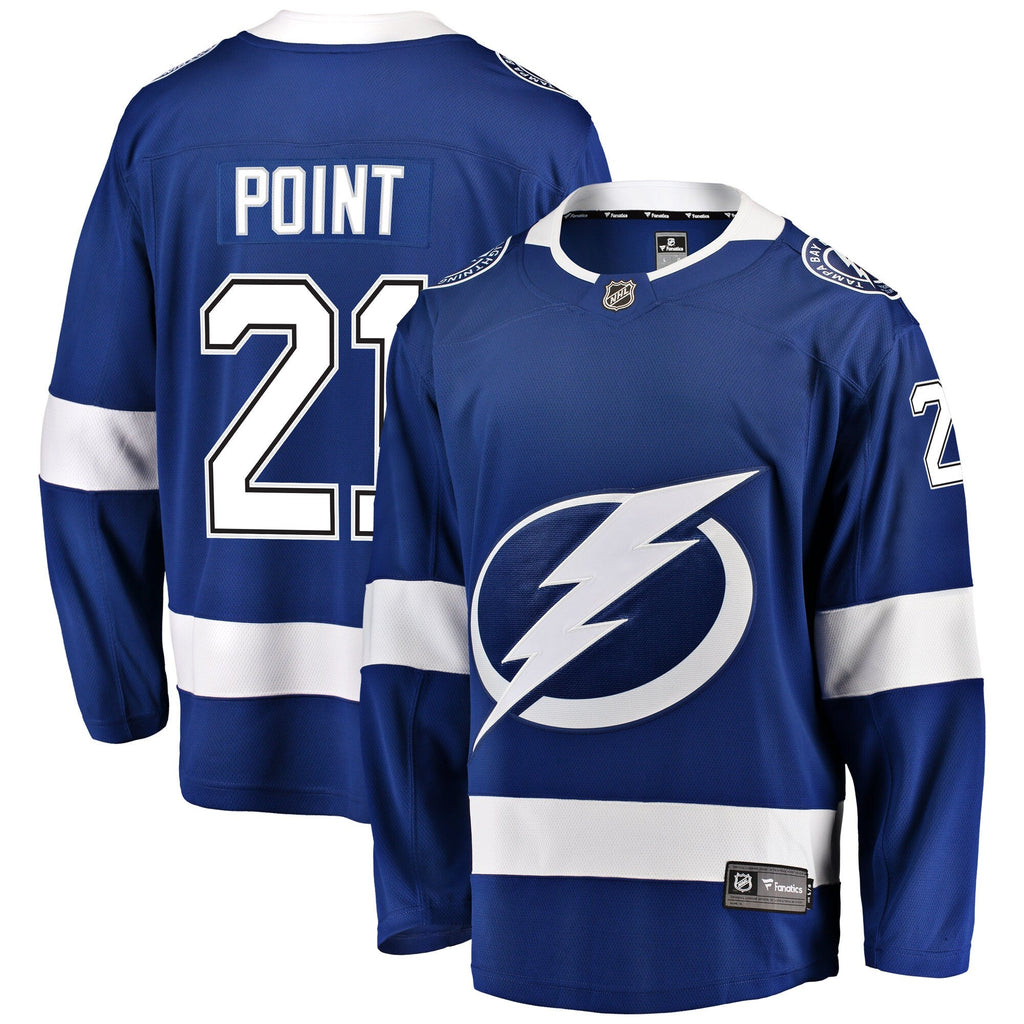Tampa Bay Lightning Brayden Point Blue Home Breakaway Player Jersey