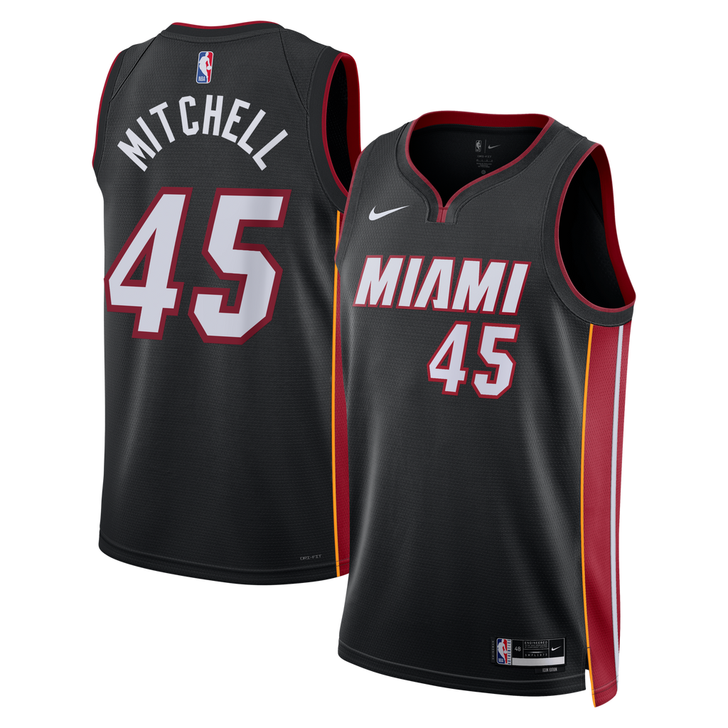 Miami Heat Icon Edition Swingman Jersey - Black - Davion Mitchell