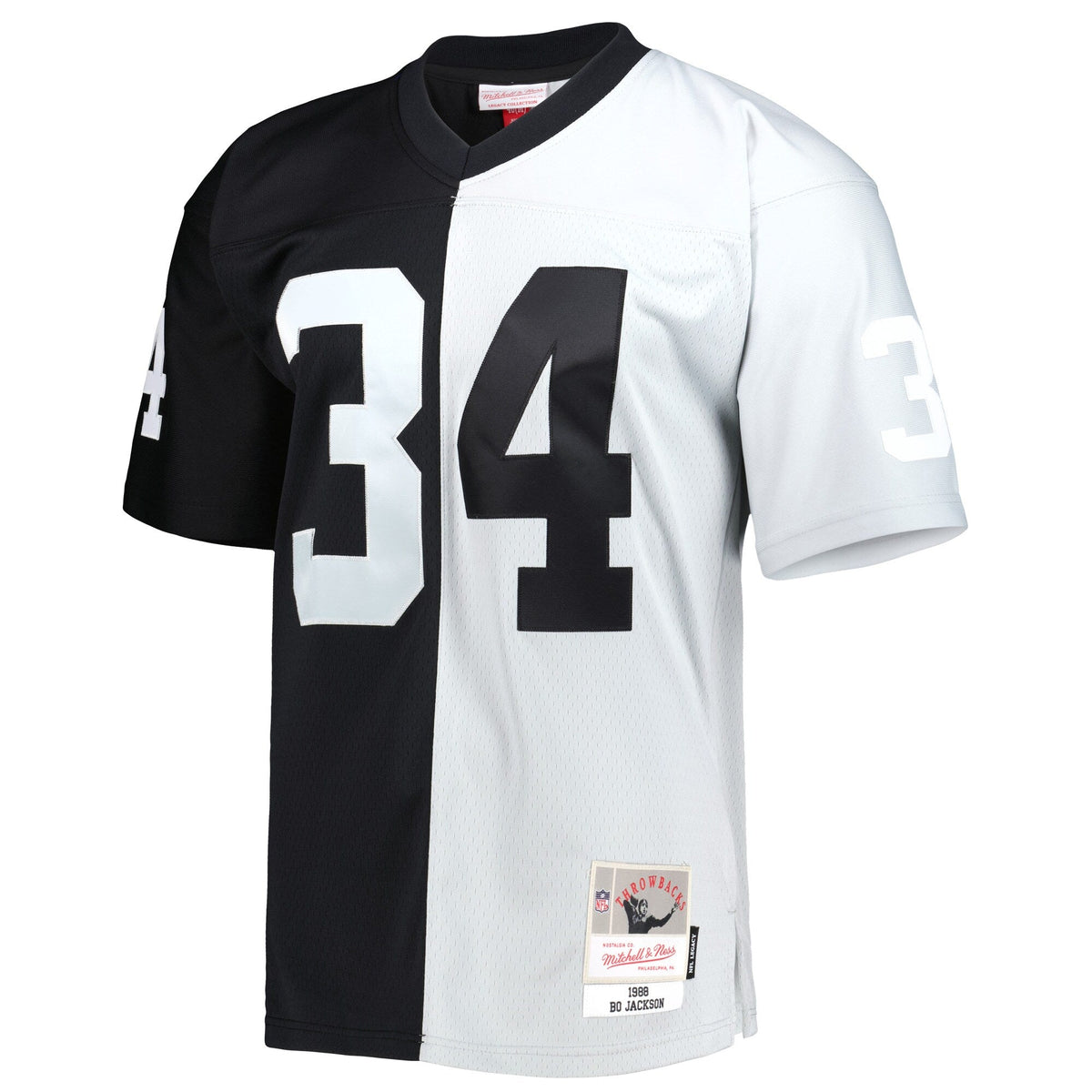 Las Vegas Raiders Bo Jackson Black/Silver 1988 Split Legacy Replica Jersey