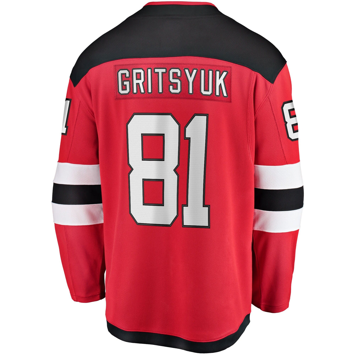 New Jersey Devils Arseny Gritsyuk Red Home Breakaway Jersey