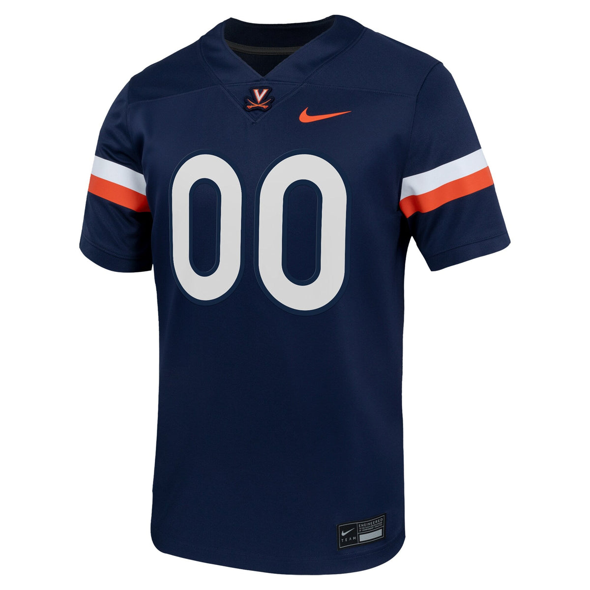 Virginia Cavaliers Custom Football Game Jersey - Navy