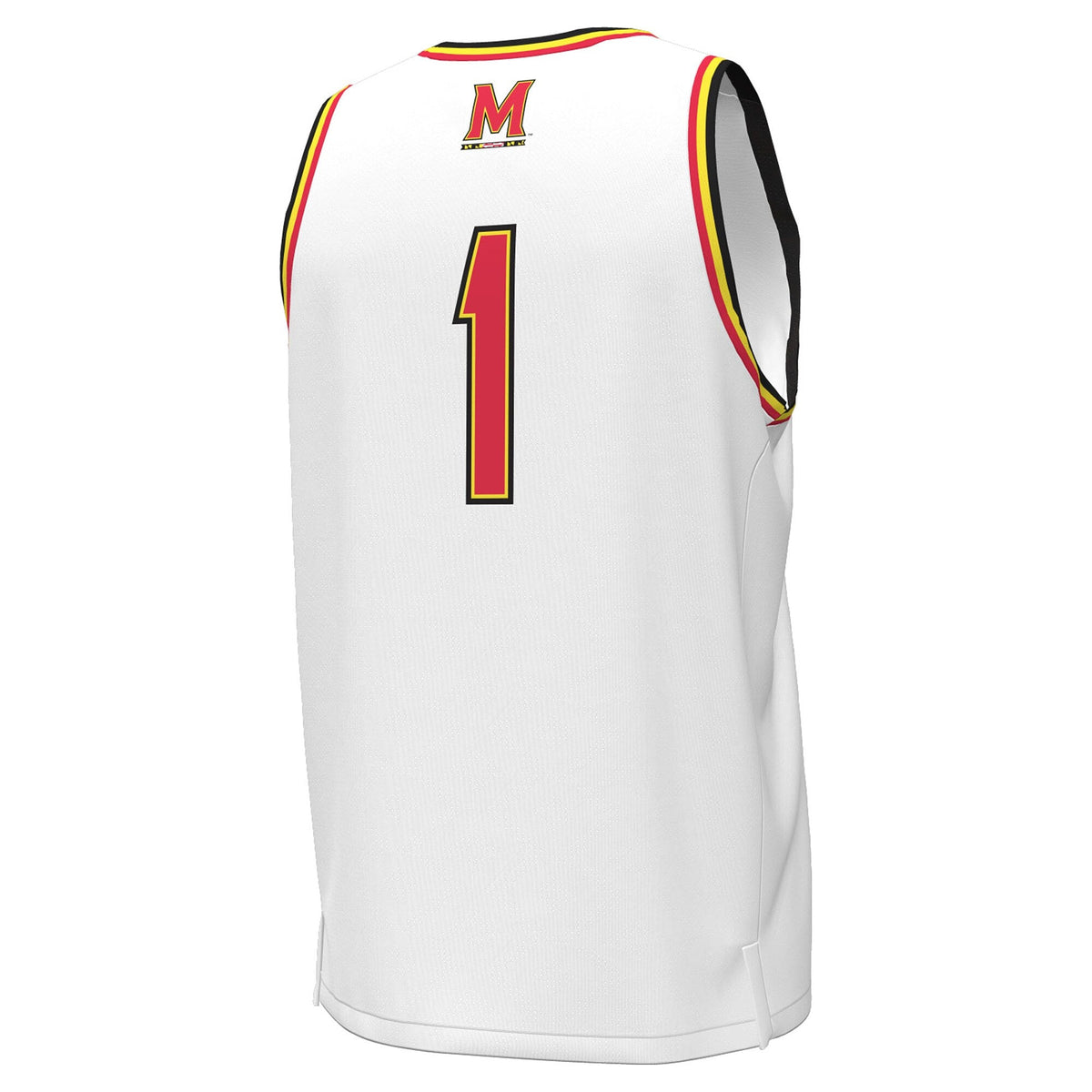 #1 Maryland Terrapins Replica Basketball Jersey - White