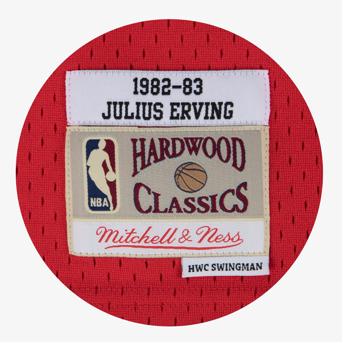 Philadelphia 76ers Julius Erving 1982 Swingman Road Authentic Jersey - Scarlet
