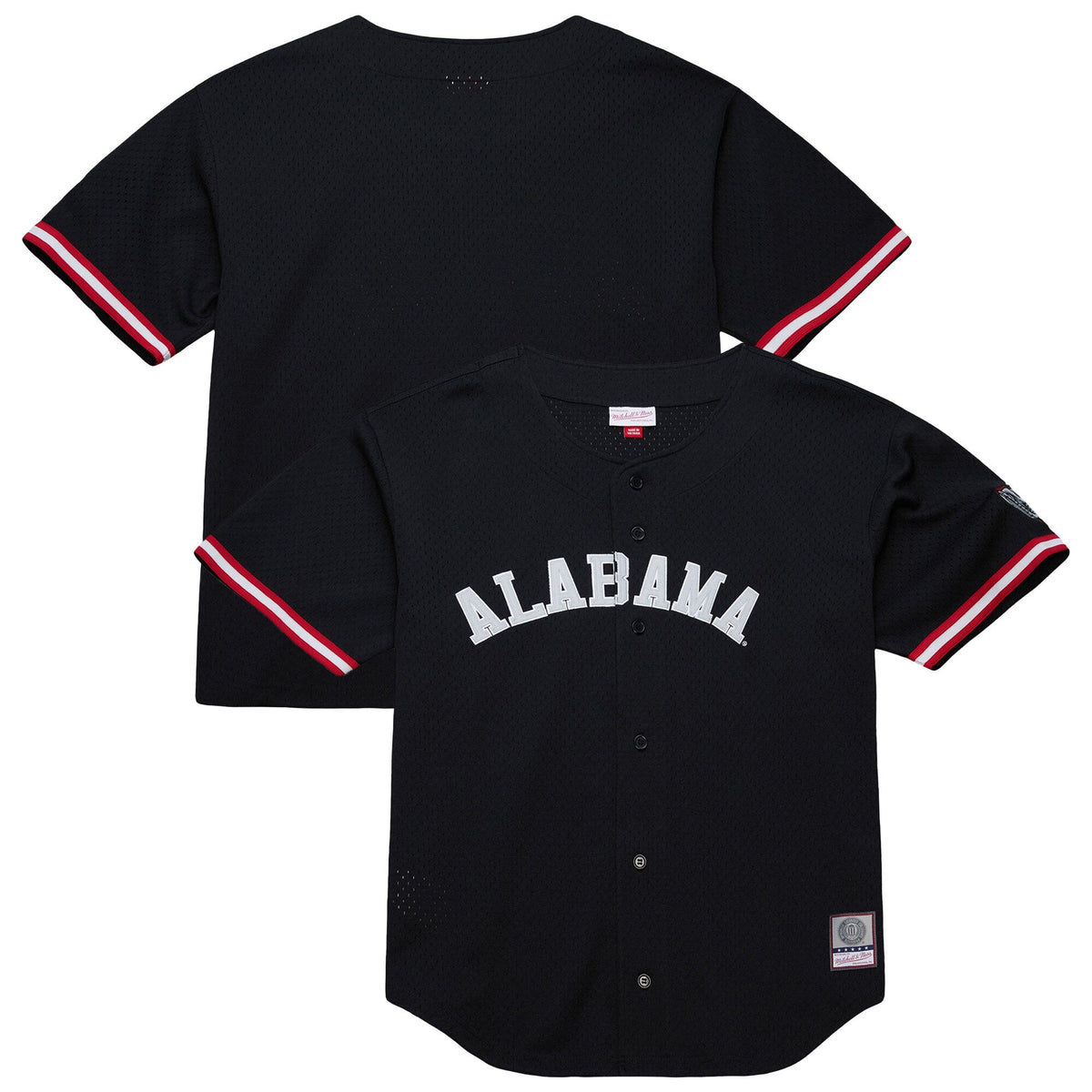 Alabama Crimson Tide On The Clock Full-Button Fashion Jersey - Black