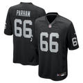 Las Vegas Raiders Dylan Parham Black Game Player Jersey