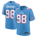 Tennessee Titans Jeffery Simmons Light Blue Game Jersey