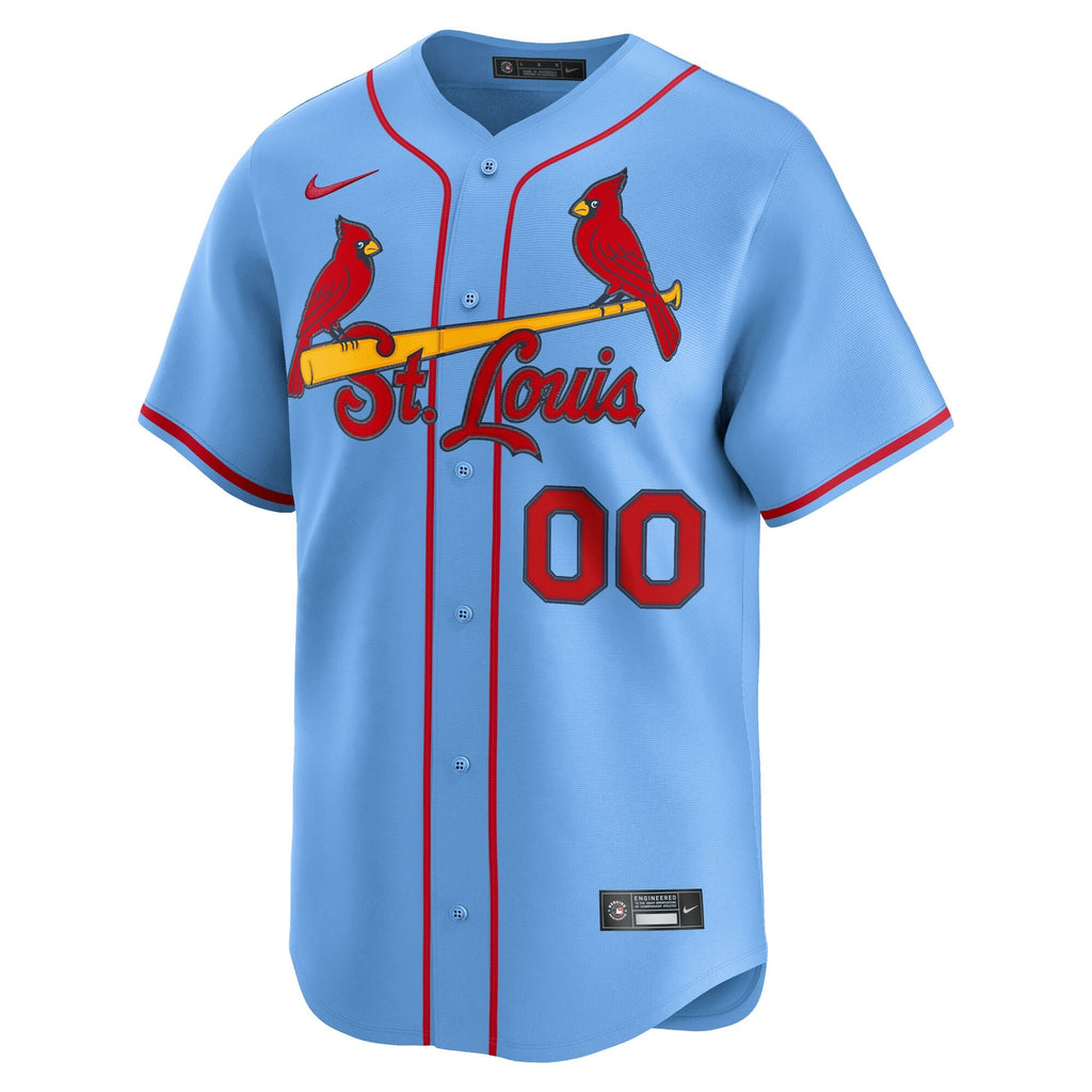 St. Louis Cardinals Light Blue Alternate Limited Custom Jersey