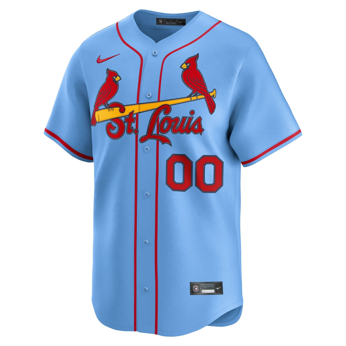 St. Louis Cardinals Light Blue Alternate Limited Custom Jersey