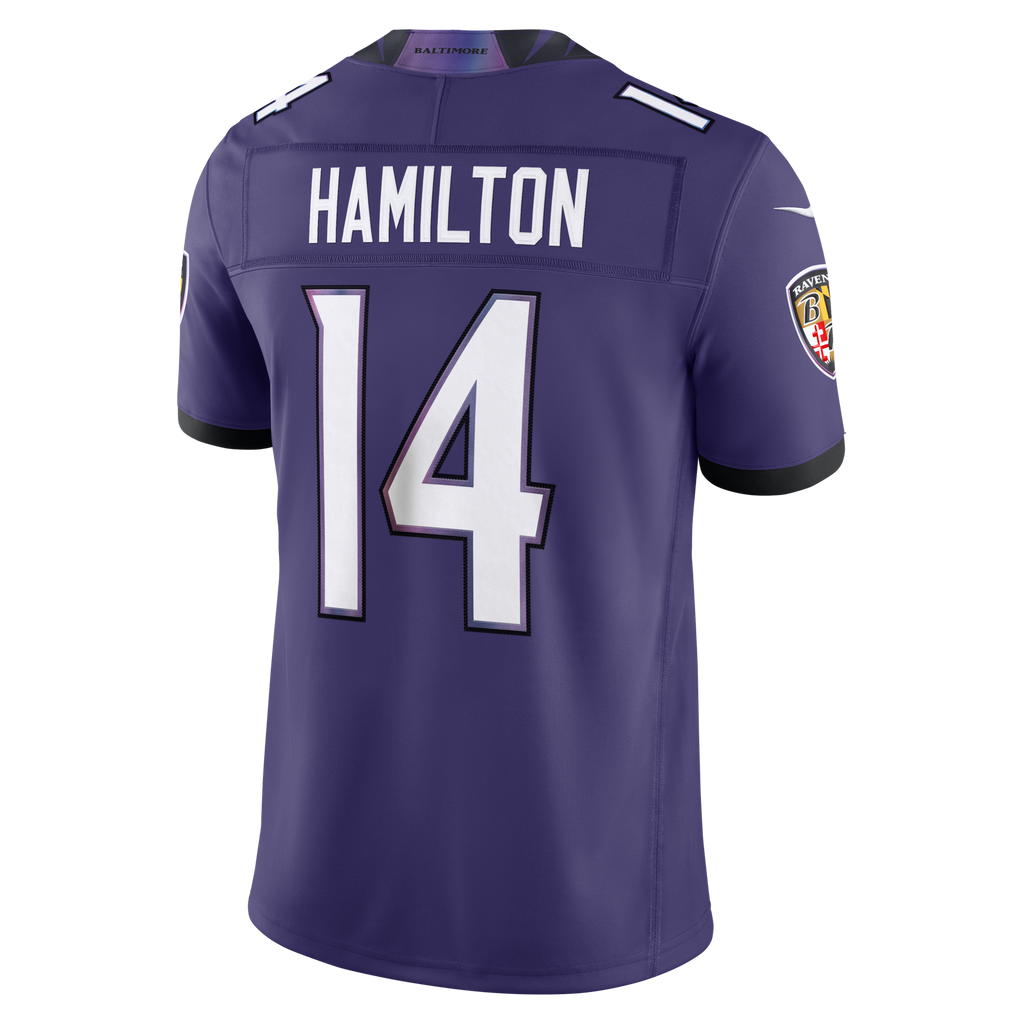Baltimore Ravens Kyle Hamilton Purple Team Vapor F.U.S.E. Stitched Limited Jersey