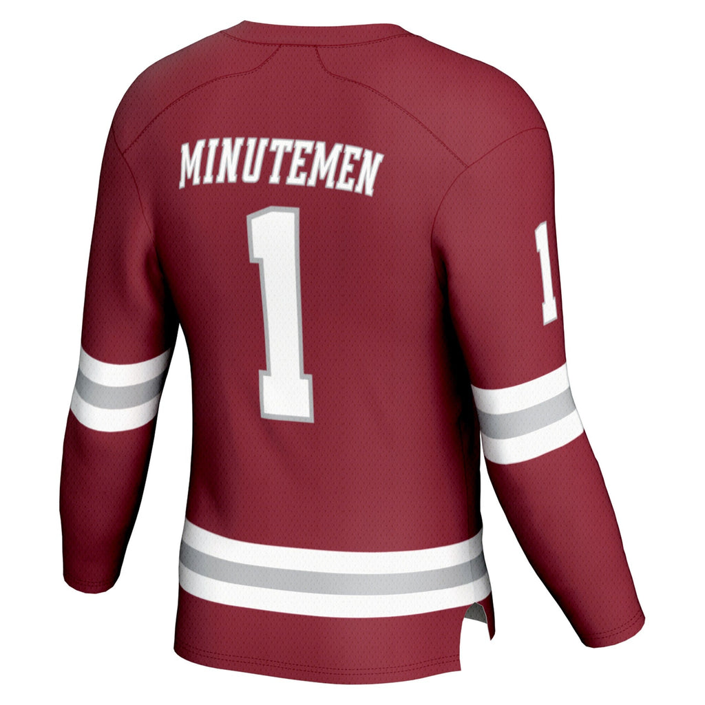 #1 UMass Minutemen Hockey Fashion Jersey - Maroon