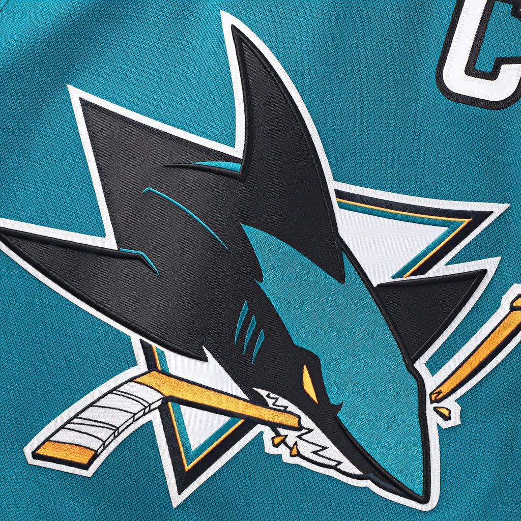 San Jose Sharks Teal Home Premium Custom Jersey