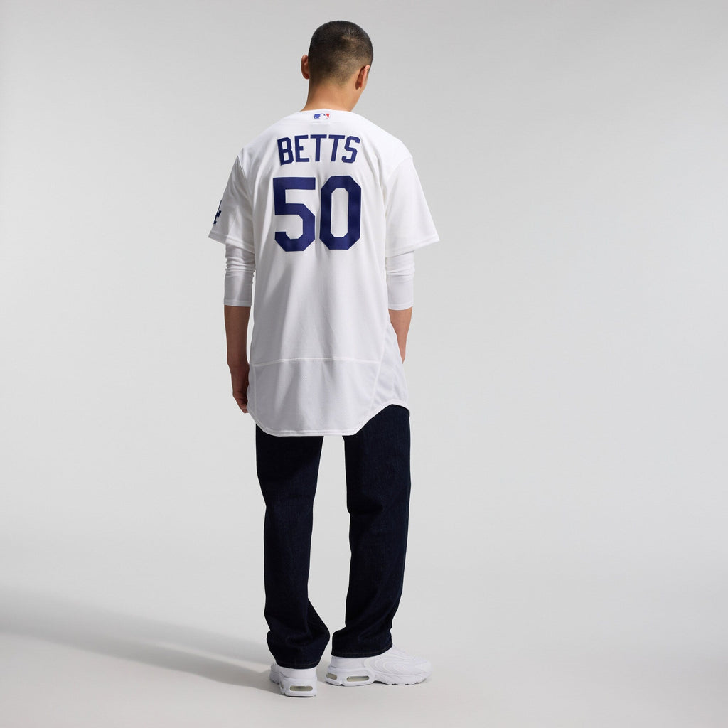 Los Angeles Dodgers Mookie Betts White Home Authentic Jersey