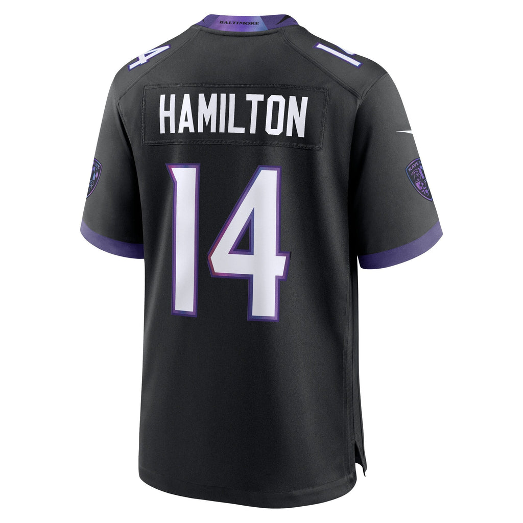 Baltimore Ravens Kyle Hamilton Black Alternate Game Jersey