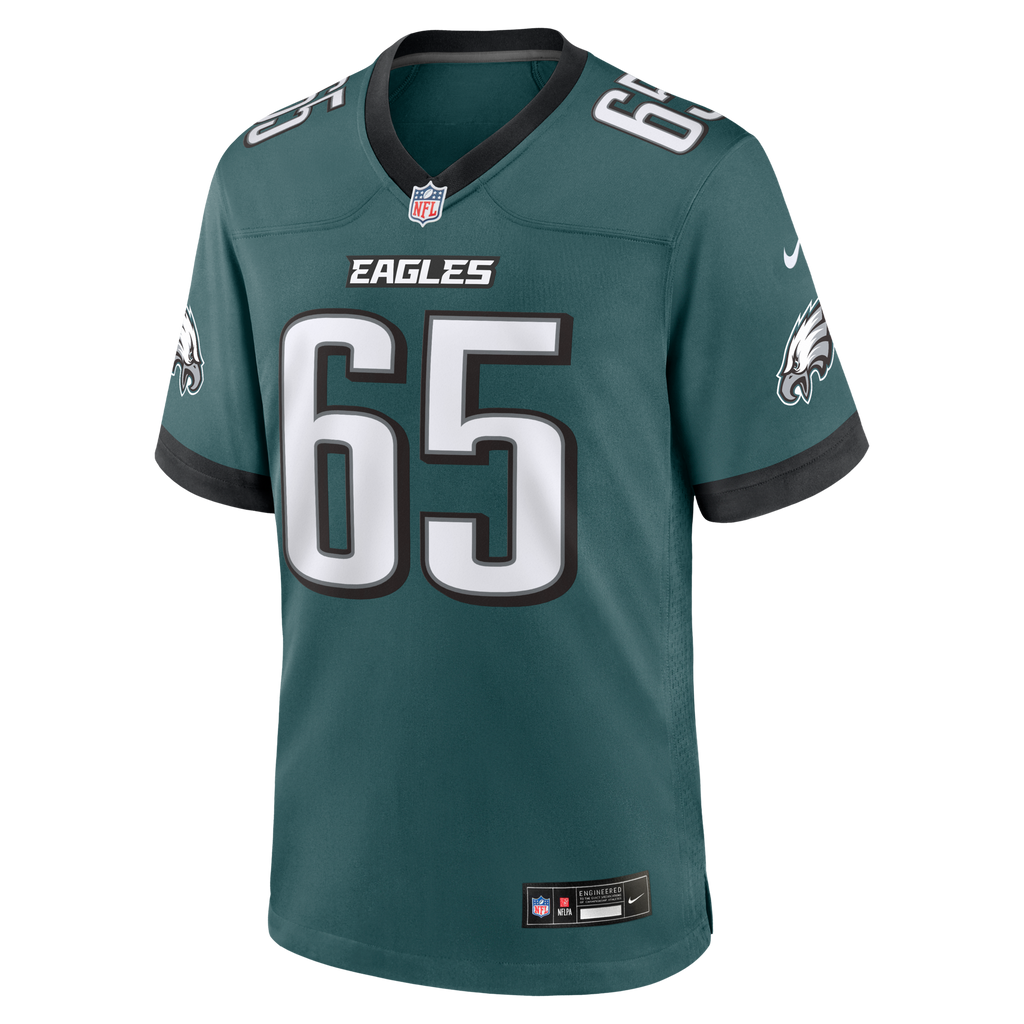 Philadelphia Eagles Lane Johnson Midnight Green Team Game Jersey