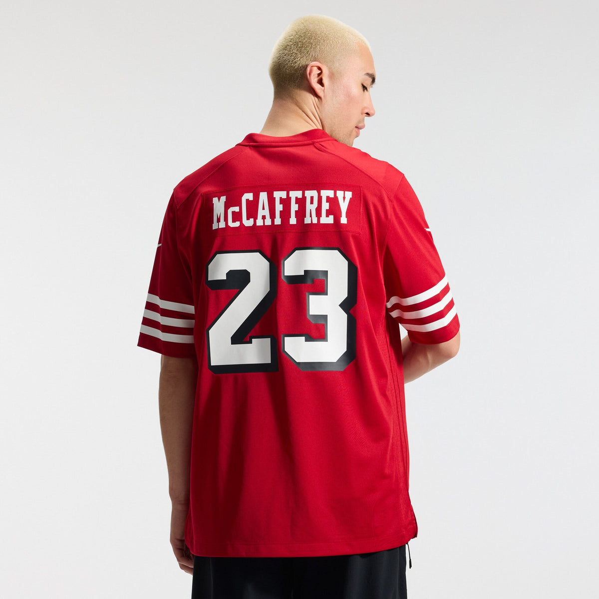 San Francisco 49ers Christian McCaffrey Scarlet Alternate Game Player Jersey