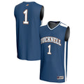 #1 Bucknell Bison Lightweight Basketball Fashion Jersey - Blue