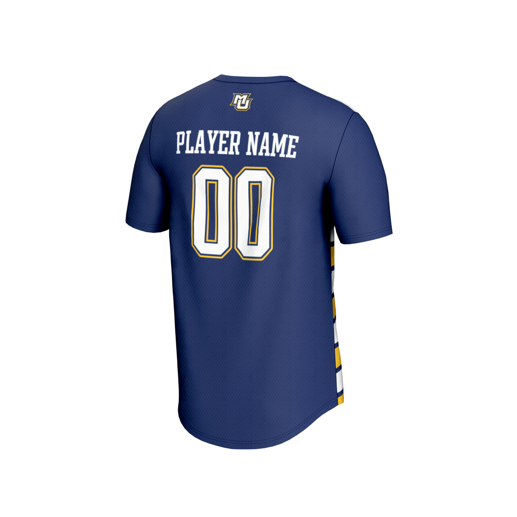 Marquette Golden Eagles Collegiate Soccer NIL Pick-A-Player Fashion Jersey - Blue/Gold
