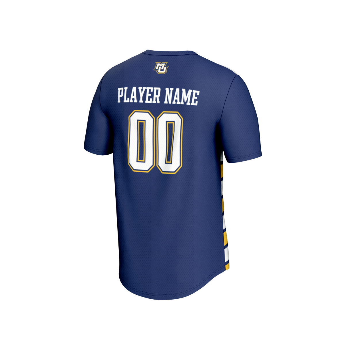 Marquette Golden Eagles Collegiate Soccer NIL Pick-A-Player Fashion Jersey - Blue/Gold