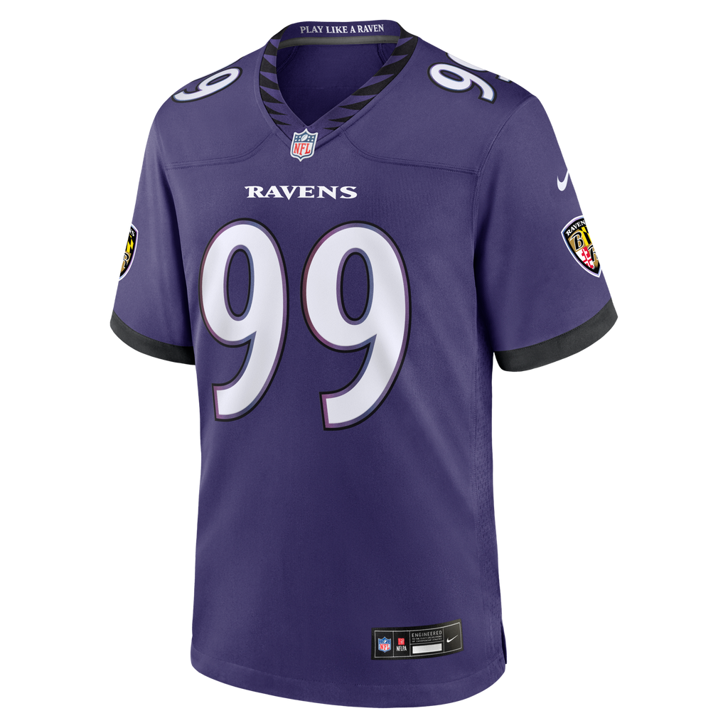 Baltimore Ravens Rayshaun Benny Purple Team Game Jersey