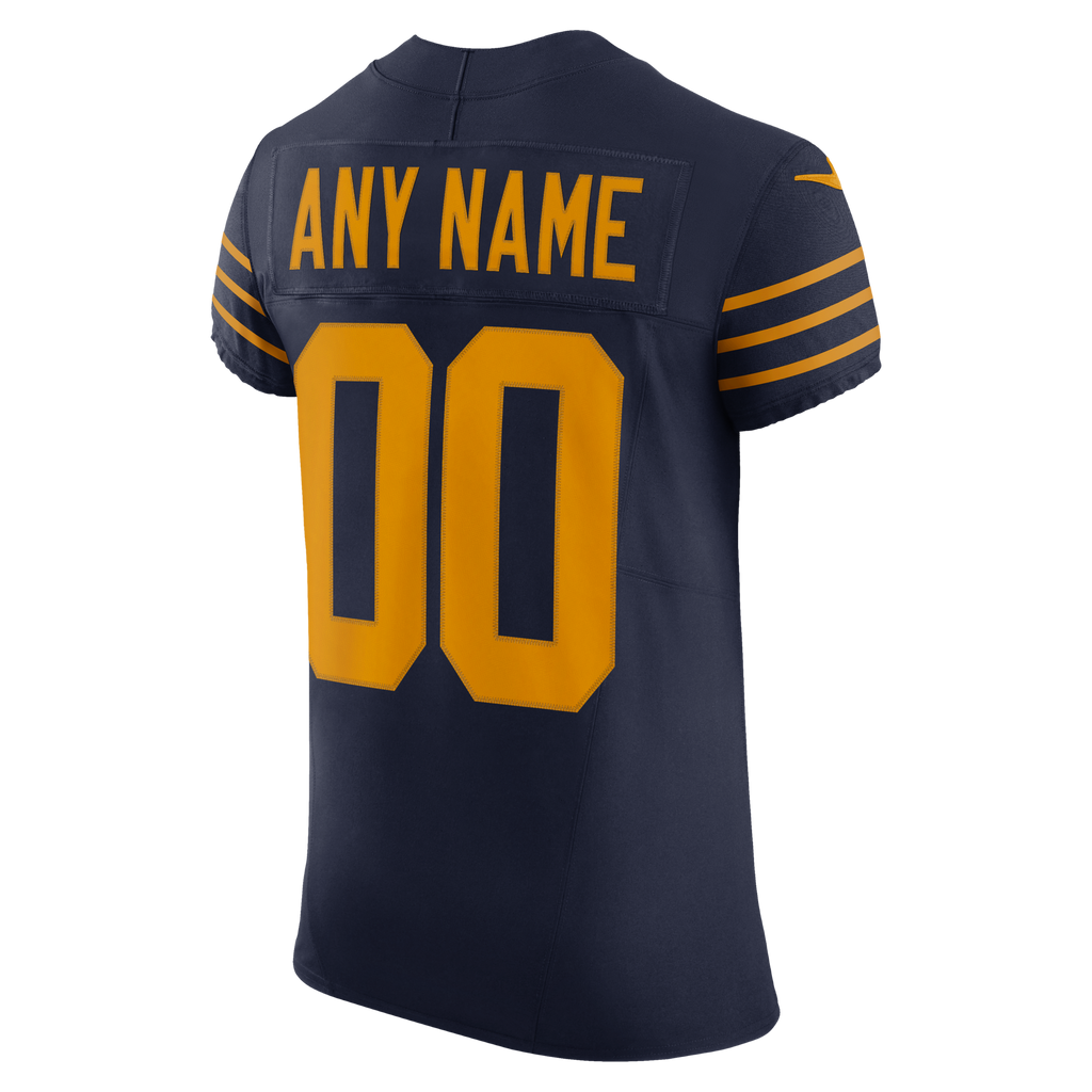 Green Bay Packers Navy Alternate Vapor F.U.S.E. Elite Custom Jersey