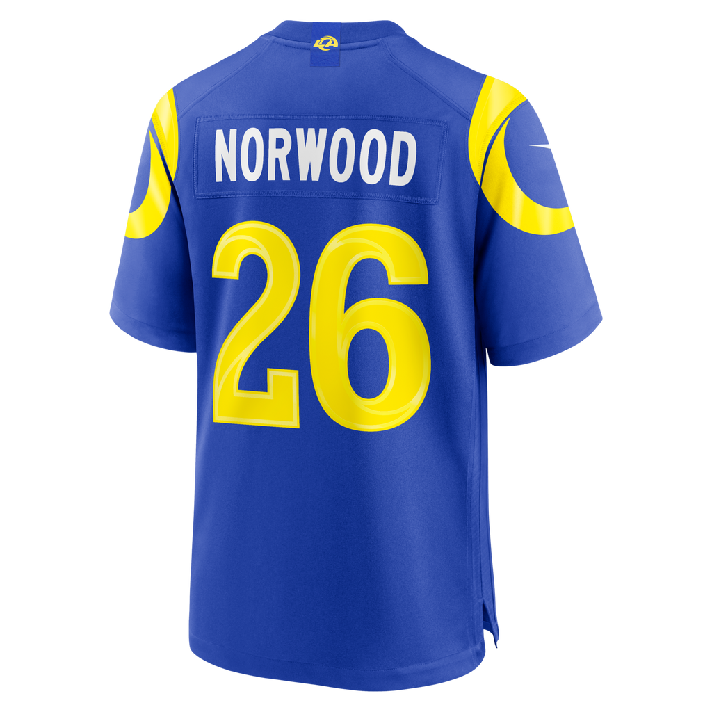 Los Angeles Rams Drey Norwood Royal Game Jersey