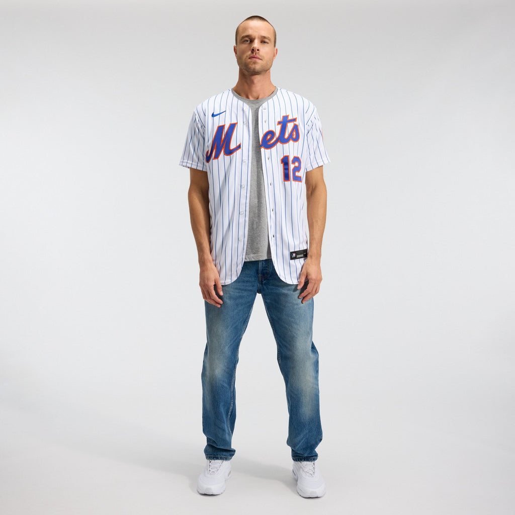 New York Mets Francisco Lindor White Home Authentic Player Jersey