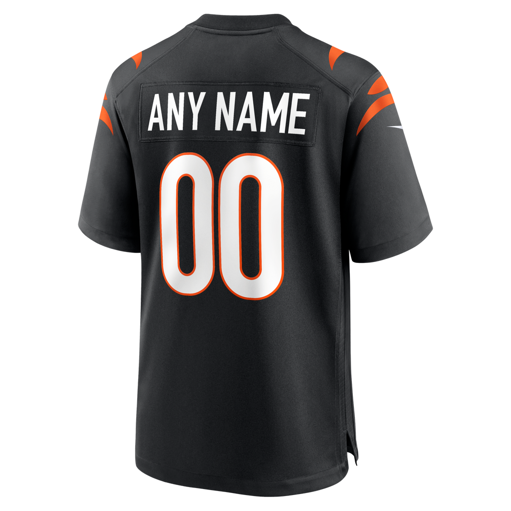 Cincinnati Bengals Black Game Custom Jersey