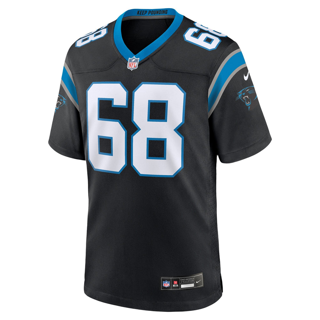 Carolina Panthers Damien Lewis Black Game Jersey