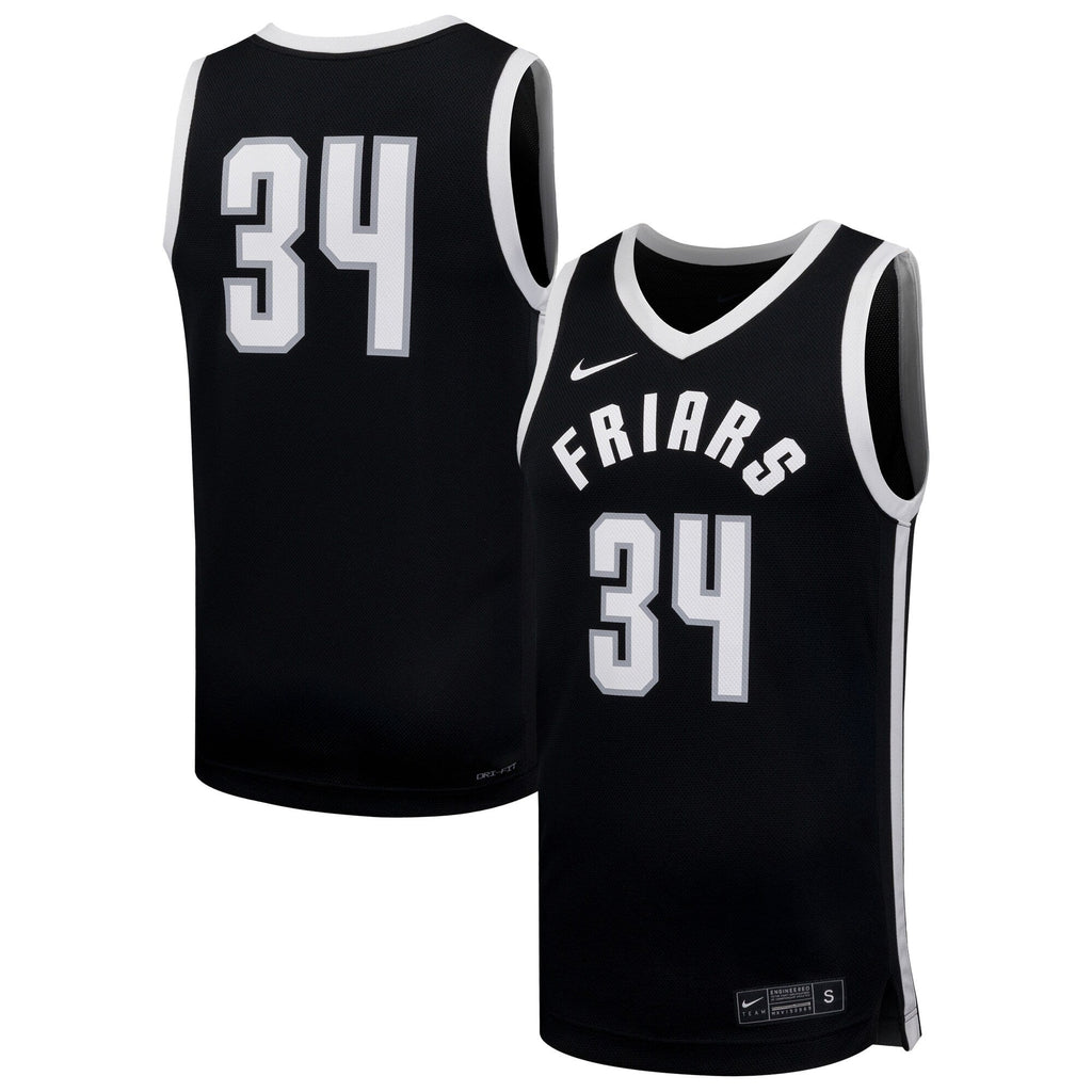 #34 Providence Friars Replica Basketball Jersey - Black