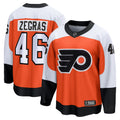 Philadelphia Flyers Trevor Zegras Orange Home Breakaway Jersey
