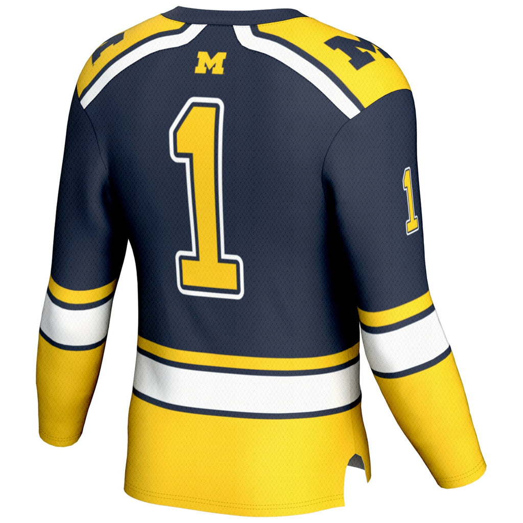 #1 Michigan Wolverines Hockey Jersey - Navy