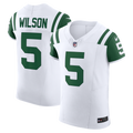 New York Jets Garrett Wilson White Classic Alternate Vapor F.U.S.E. Elite Jersey