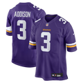 Minnesota Vikings Jordan Addison Purple Game Jersey