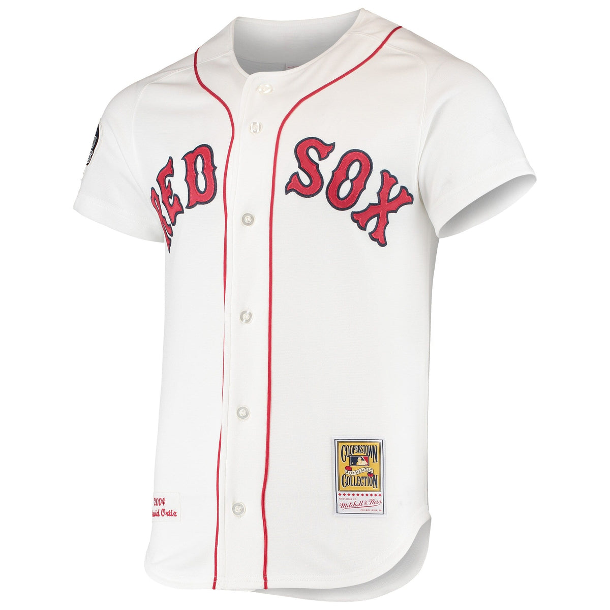 Boston Red Sox David Ortiz White 2004 Cooperstown Collection Home Authentic Jersey