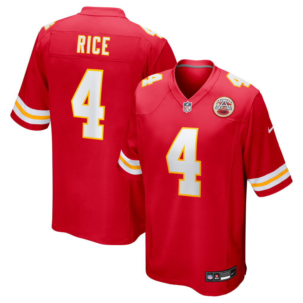 Kansas City Chiefs Rashee Rice Red Game Jersey