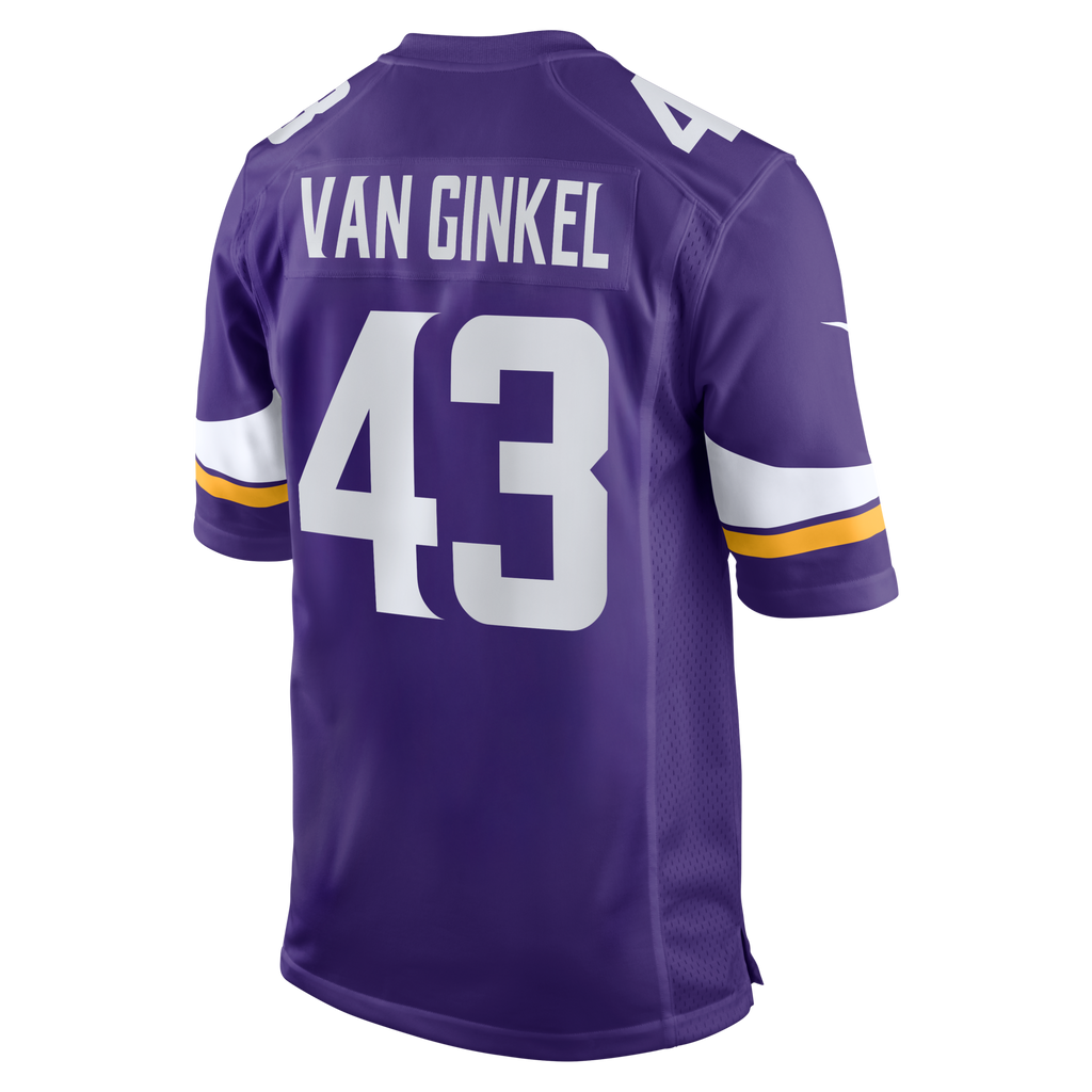 Minnesota Vikings Andrew Van Ginkel Purple Team Game Jersey